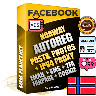 Ultimate Norwegian PREMIUM AutoReg Facebook Accounts - Fully Loaded (Posts : Multi-Photos : Info)