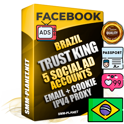 SUPER TRUST KING Brazilian Facebook Ad Accounts - 5 Ad Accounts on King Profile