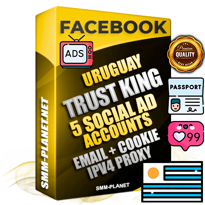 SUPER TRUST KING Uruguayan Facebook Ad Accounts - 5 Ad Accounts on King Profile