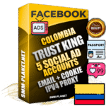 SUPER TRUST KING Colombian Facebook Ad Accounts - 5 Ad Accounts on King Profile