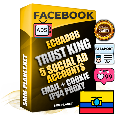 SUPER TRUST KING Ecuadorian Facebook Ad Accounts - 5 Ad Accounts on King Profile
