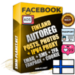 Ultimate Finnish PREMIUM AutoReg Facebook Accounts - Fully Loaded (Posts : Multi-Photos : Info)