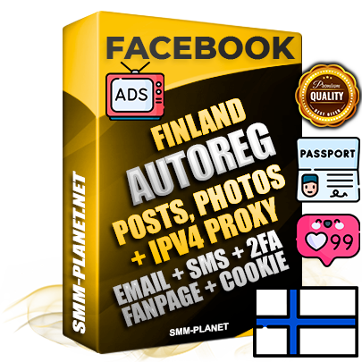 Ultimate Finnish PREMIUM AutoReg Facebook Accounts - Fully Loaded (Posts : Multi-Photos : Info)