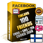 Elite Finnish PREMIUM Handcrafted Facebook Accounts - 100 Authentic Live Friends with High Trust for Ads