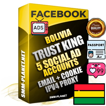 SUPER TRUST KING Bolivian Facebook Ad Accounts - 5 Ad Accounts on King Profile