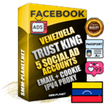 SUPER TRUST KING Venezuelan Facebook Ad Accounts - 5 Ad Accounts on King Profile