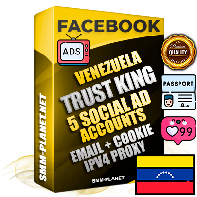 SUPER TRUST KING Venezuelan Facebook Ad Accounts - 5 Ad Accounts on King Profile