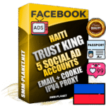 SUPER TRUST KING Haitian Facebook Ad Accounts - 5 Ad Accounts on King Profile