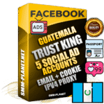 SUPER TRUST KING Guatemalan Facebook Ad Accounts - 5 Ad Accounts on King Profile