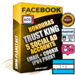 SUPER TRUST KING Honduran Facebook Ad Accounts - 5 Ad Accounts on King Profile