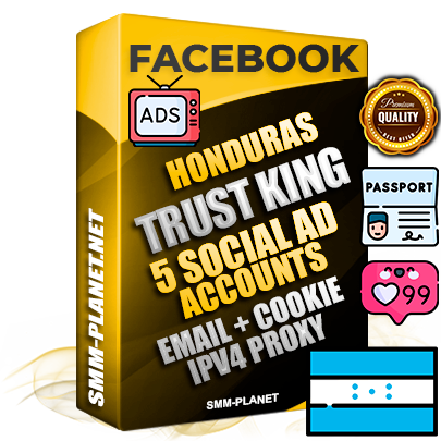 SUPER TRUST KING Honduran Facebook Ad Accounts - 5 Ad Accounts on King Profile