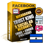 SUPER TRUST KING Nicaraguan Facebook Ad Accounts - 5 Ad Accounts on King Profile