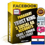 SUPER TRUST KING Paraguayan Facebook Ad Accounts - 5 Ad Accounts on King Profile