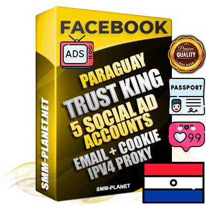 SUPER TRUST KING Paraguayan Facebook Ad Accounts - 5 Ad Accounts on King Profile