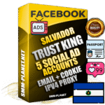 SUPER TRUST KING Salvadoran Facebook Ad Accounts - 5 Ad Accounts on King Profile