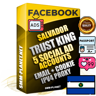 SUPER TRUST KING Salvadoran Facebook Ad Accounts - 5 Ad Accounts on King Profile