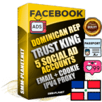 SUPER TRUST KING Dominican Facebook Ad Accounts - 5 Ad Accounts on King Profile