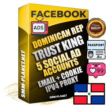 SUPER TRUST KING Dominican Facebook Ad Accounts - 5 Ad Accounts on King Profile