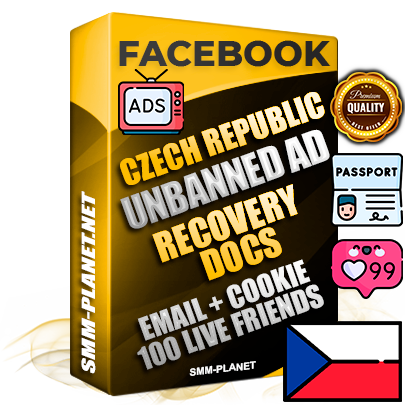 Premium Czech Unbanned FB Ad Accounts with Recovery Docs