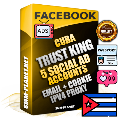 SUPER TRUST KING Cuban Facebook Ad Accounts - 5 Ad Accounts on King Profile