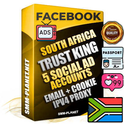 SUPER TRUST KING South African Facebook Ad Accounts - 5 Ad Accounts on King Profile