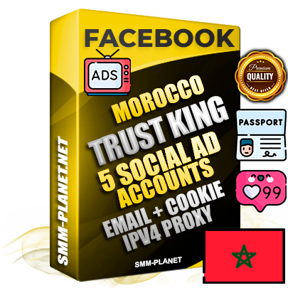 SUPER TRUST KING Moroccan Facebook Ad Accounts - 5 Ad Accounts on King Profile