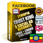 SUPER TRUST KING Ethiopian Facebook Ad Accounts - 5 Ad Accounts on King Profile