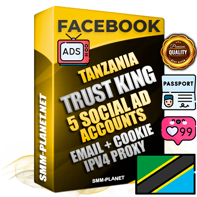 SUPER TRUST KING Tanzanian Facebook Ad Accounts - 5 Ad Accounts on King Profile