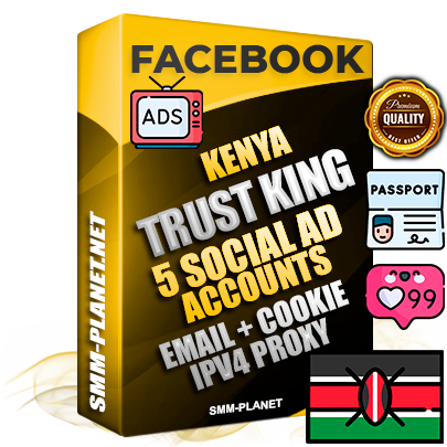 SUPER TRUST KING Kenyan Facebook Ad Accounts - 5 Ad Accounts on King Profile