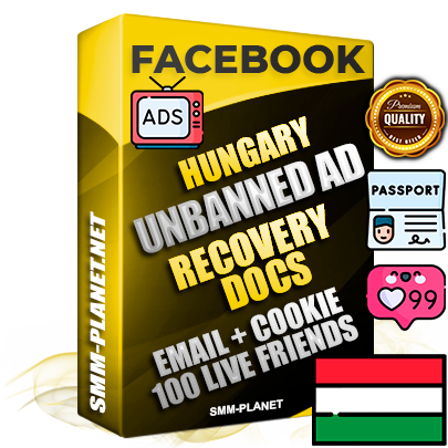 Premium Hungarian Unbanned FB Ad Accounts with Recovery Docs