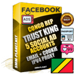SUPER TRUST KING Congo Rep Facebook Ad Accounts - 5 Ad Accounts on King Profile