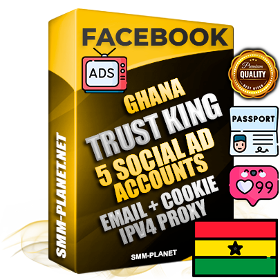 SUPER TRUST KING Ghanaian Facebook Ad Accounts - 5 Ad Accounts on King Profile