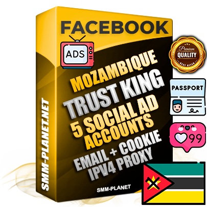 SUPER TRUST KING Mozambican Facebook Ad Accounts - 5 Ad Accounts on King Profile