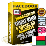 SUPER TRUST KING Madagascar Facebook Ad Accounts - 5 Ad Accounts on King Profile
