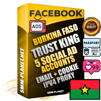 SUPER TRUST KING Burkinabè Facebook Ad Accounts - 5 Ad Accounts on King Profile