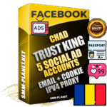 SUPER TRUST KING Chadian Facebook Ad Accounts - 5 Ad Accounts on King Profile