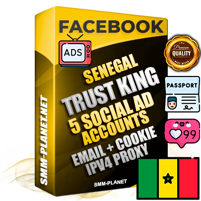 SUPER TRUST KING Senegalese Facebook Ad Accounts - 5 Ad Accounts on King Profile