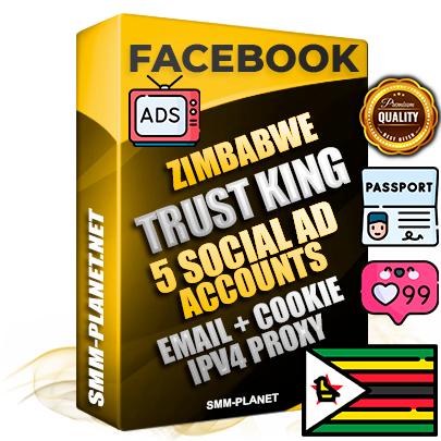 SUPER TRUST KING Zimbabwean Facebook Ad Accounts - 5 Ad Accounts on King Profile