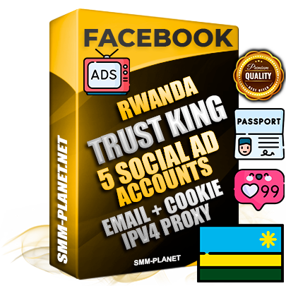 SUPER TRUST KING Rwandan Facebook Ad Accounts - 5 Ad Accounts on King Profile