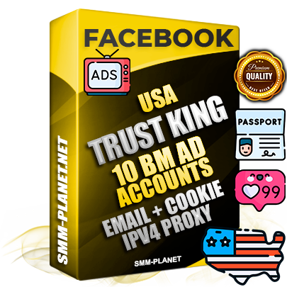 SUPER TRUST KING American Facebook Ad Accounts - 10 BM Ad Accounts