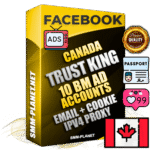 SUPER TRUST KING Canadian Facebook Ad Accounts - 10 BM Ad Accounts
