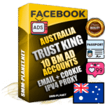 SUPER TRUST KING Australian Facebook Ad Accounts - 10 BM Ad Accounts