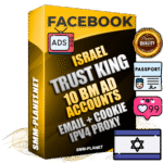 SUPER TRUST KING Israeli Facebook Ad Accounts - 10 BM Ad Accounts