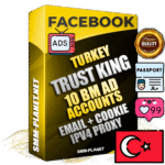 SUPER TRUST KING Turkish Facebook Ad Accounts - 10 BM Ad Accounts