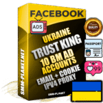 SUPER TRUST KING Ukrainian Facebook Ad Accounts - 10 BM Ad Accounts