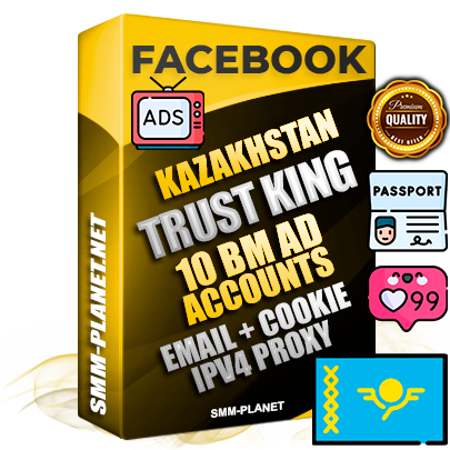 SUPER TRUST KING Kazakh Facebook Ad Accounts - 10 BM Ad Accounts