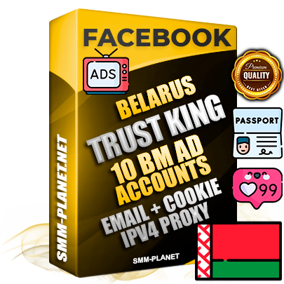 SUPER TRUST KING Belarusian Facebook Ad Accounts - 10 BM Ad Accounts