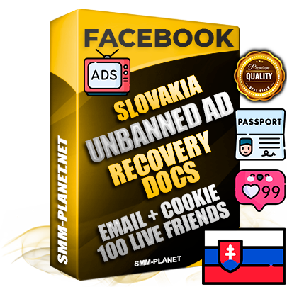 Premium Slovak Unbanned FB Ad Accounts with Recovery Docs