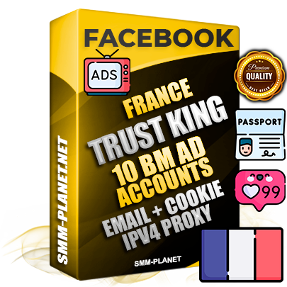 SUPER TRUST KING French Facebook Ad Accounts - 10 BM Ad Accounts
