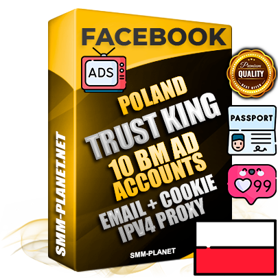 SUPER TRUST KING Polish Facebook Ad Accounts - 10 BM Ad Accounts
